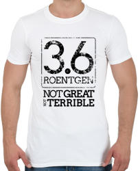 printfashion 3.6 Roentgen (Black) - Férfi póló - Fehér (1559342)