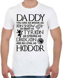 printfashion Daddy GOT - Férfi póló - Fehér (1553230)