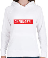 printfashion Chernobyl - Női kapucnis pulóver - Fehér (1560949)