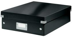 Leitz Tároló doboz rendszerező laminált karton "M" méret Leitz Click&Store fekete (E60580095)