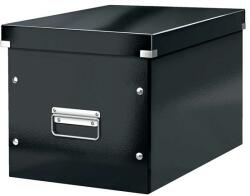 Leitz Tároló doboz lakkfényű "L" méret Leitz Click&Store fekete (E61080095)