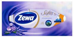 Zewa Papír zsebkendő dobozos 4 rétegű 80db Zewa Softis levendula (KHHZ21)