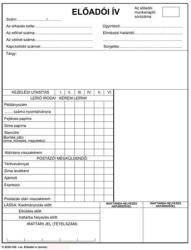 Victoria Előadói ív szabadlap A/4 négyoldalas (NVC5230182)