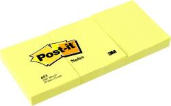 3M Öntapadó jegyzettömb 38x51mm 100lap 3M Postit sárga (LP6533S)