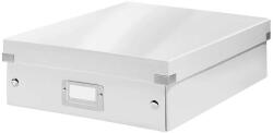Leitz Tároló doboz rendszerező laminált karton "M" méret Leitz Click&Store fehér (E60580001)