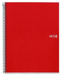 Miquelrius Spirálfüzet A4 kockás 150 lap Note Book 6 piros Miquelrius (LRM2825)