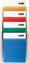 Helit Katalógustartó fali A5 4 rekeszes Helit ezüst (INH6270200)
