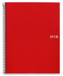 Miquelrius Spirálfüzet A5 vonalas 150 lap Note book 6 piros Miquelrius (LRM2834)