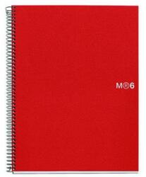 Miquelrius Spirálfüzet A5 vonalas 150 lap Note book 6 piros Miquelrius (LRM2834)