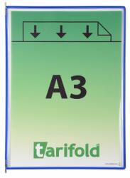 Tarifold Bemutatótábla A3 acélkeretes álló Tarifold kék (TF113001A)