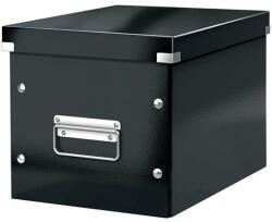 Leitz Tároló doboz lakkfényű "M" méret Leitz Click&Store fekete (E61090095)