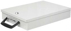 Wedo Fém dokumentum tároló doboz A4 36, 5x26x6, 7cm Wedo világos szürke (UW020)