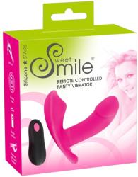 Sweet Smile Panty - akkus, rádiós felcsatolható vibrátor (pink)