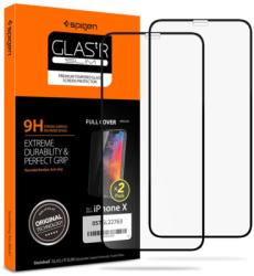 Spigen Glass FC Apple iPhone Xs/X Edzett üveg kijelzővédő - 2db (057GL23120)