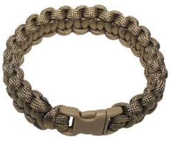 MFH Brățară Paracord Coyote cu închidere cu cataramă, lățime 1, 9cm