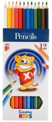  Creioane color Creative Kids, 12 culori/set