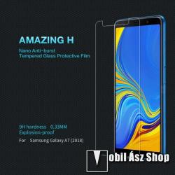 Nillkin SAMSUNG SM-A750F Galaxy A7 (2018), NILLKIN Amazing H üvegfólia, 0, 33mm, 9H, Sík részre