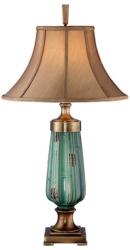 Elstead Lighting QZ-MONTEVERDE | Monteverde Elstead asztali lámpa 86cm kapcsoló 1x E27 antikolt réz, menta, bézs (QZ-MONTEVERDE)