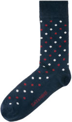 Black & Parker Șosete culoare marine cu puncte albe și roșii