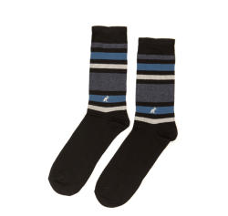 Australian Șosete negre cu dungi albastre și gri