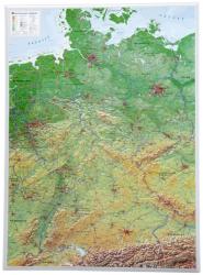 Georelief Harta in relief 3D a Germaniei, mare (in germana) (44615)