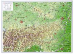 Georelief Harta in relief 3D a Austriei, mica (in germana) (44628)