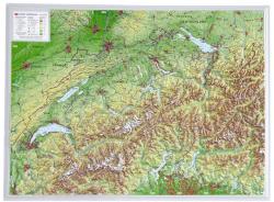 Georelief Harta in relief 3D a Elvetiei, mica (in germana) (44623)