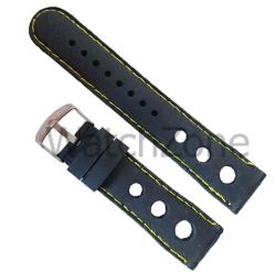  Curea ceas din silicon cu gauri 22mm WZ951 (WZ951)