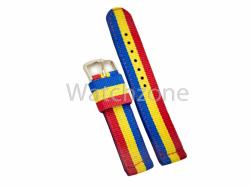  Curea Ceas Nylon si Piele Eco ROMANIA 18mm 20mm 22mm (WZ747)