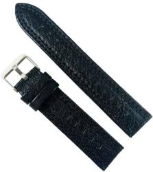  Curea Ceas Piele Naturala Neagra 20mm, 22mm, 24mm - Cusatura Dubla - WZ2155 (WZ2155)