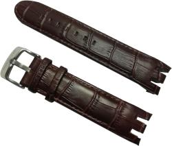 Swatch Curea Ceas Swatch 21mm din Piele Naturală Maro - Modele YRS403, YRS412, YRS402G, Archi-Mix (WZ2581)