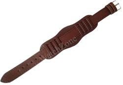 Curea unisex din piele naturală, stil vintage, perforată, 18 / 20 / 22 / 24 / 26 mm, maro, piele cerată (oil wax) WZ1504 (WZ1504)