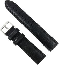  Curea de Ceas din Piele Naturală Neagră - 18/20/22 mm - Grosime 5 mm - Textură Bizonată - Antialergică (WZ2879)