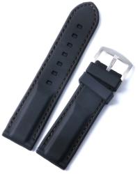  Curea Ceas Silicon Neagră - 20mm 22mm 24mm 26mm (WZ2675)