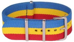  Curea NATO Material Textil - ROMANIA 18mm 20mm 22mm (WZ701)