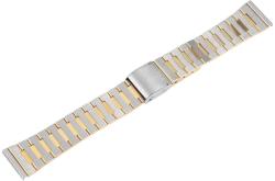 GmbH Watch Accesories Bratara Ceas Otel Inoxidabil Bicolora Argintiu - Auriu 18mm 70010056 (70010056)
