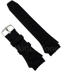  Curea Ceas 24mm Silicon Negru Capete Curbate WZ1851 (WZ1851)
