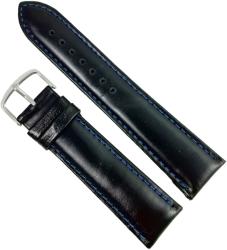  Curea Ceas Piele Naturala Neagra Cusatura Albastra 12mm 14mm 16mm 18mm 20mm 22mm 24mm 26mm 28mm 30mm - WZ2063 (WZ2063)
