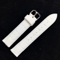  Curea Silicon Albă cu Imprimeu Crocodil - 20/22 mm (WZ1429)