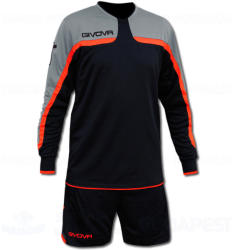 GIVOVA TRAFFORD KIT kapus mez + nadrág KIT - fekete-UV narancssárga [2XL]
