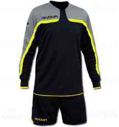 GIVOVA TRAFFORD KIT kapus mez + nadrág KIT - fekete-UV sárga [M]