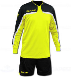 GIVOVA TRAFFORD KIT kapus mez + nadrág KIT - UV sárga-fekete [M]