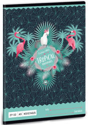 Ars Una Pink Flamingo kockás füzet 32 lapos A/5-ös méret (93638685) - jatekshop