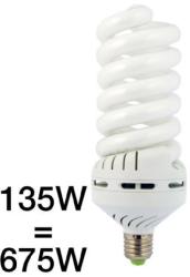 StudioKing Bec spiralat lumina continua 135W E27