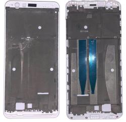 tel-szalk-012819 ASUS Zenfone Max Plus M1 ZB570TL fehér előlap lcd keret, burkolati elem (tel-szalk-012819)