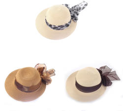 KBAS Pălărie de damă din rafie sintetică cu scoică Kbas KB064915