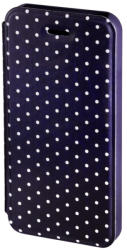 Hama Husa Booklet Lumi Dots iPhone 5/5S, Negru/Alb (138259)