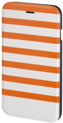 Hama Husa Booklet Stripes iPhone 6 Hama, Portocaliu/Alb (138292)