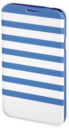 Hama Husa Booklet Stripes Samsung Galaxy S5 Hama, Albastru/Alb (137530)