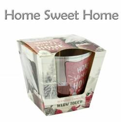  Illatgyertya pohárban Home sweet home 9cm